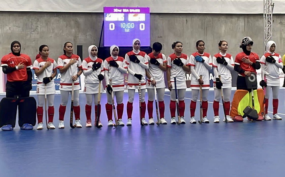 IMG 3834 - National Women's Hall hockey squad begins right step - The 2023 SEA Games, Phnom Penh, Cambodia for the Hockey In The Hall event opened the curtain today with the National Women's Team coming down to meet Singapore having no trouble subduing their opponents, 8-0.